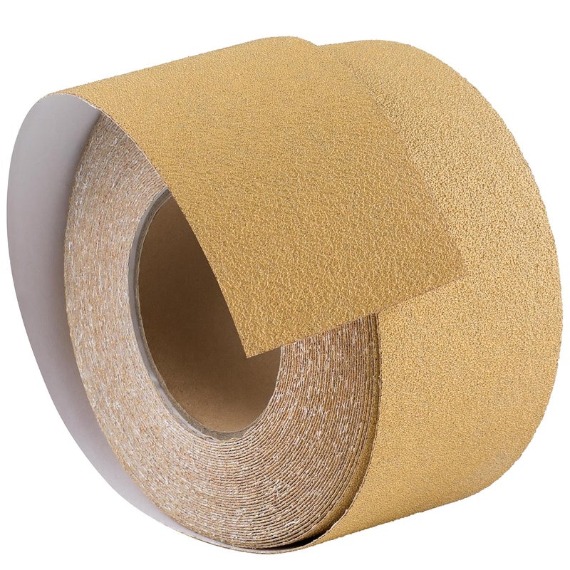 Shawya PSA Sandpaper Roll 80 Grit 2-3/4in x 20 Yards Self Adhesive Sticky Back Longboard Sand Paper Continuous Roll,Sand Sheets Roll for Woodworking, Auto Body, Air File Sander and Hand Sanding Blocks - Image 1